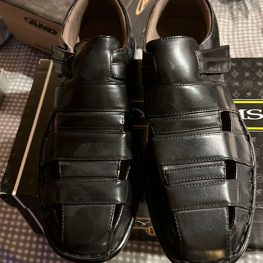 NEW MEN STACY ADAMS BRISBANE FISHERMEN SHOES !